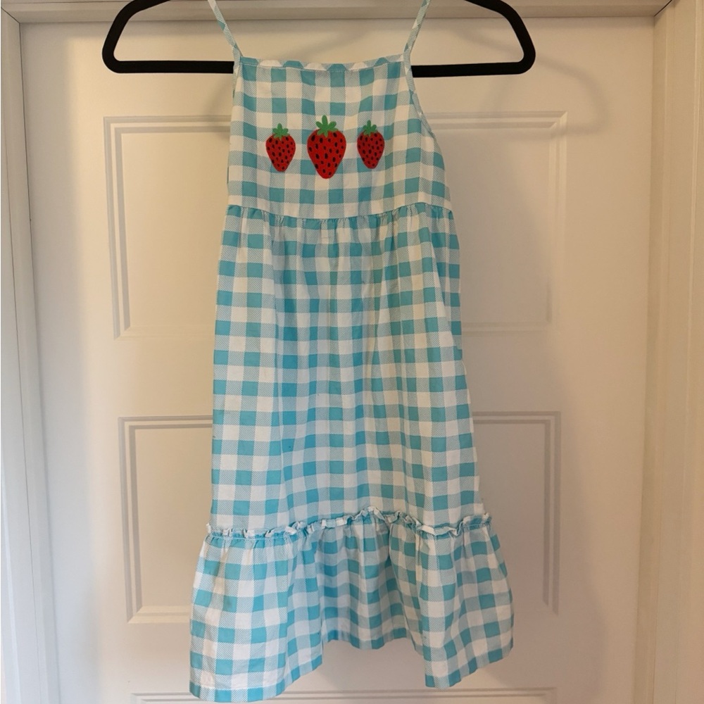 Harper Canyon Aqua and White Gingham Dress